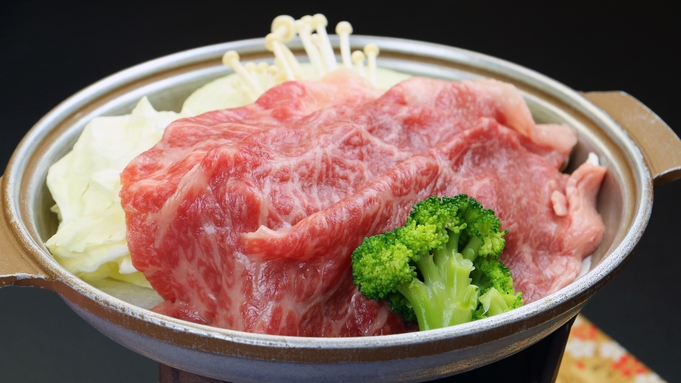 【特選】福島牛を堪能！！季節の素材満載の和食膳と源泉かけ流しの大露天風呂で温泉を満喫♪